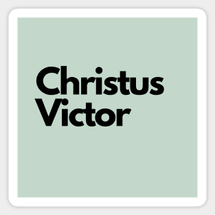 Christus Victor, green Sticker